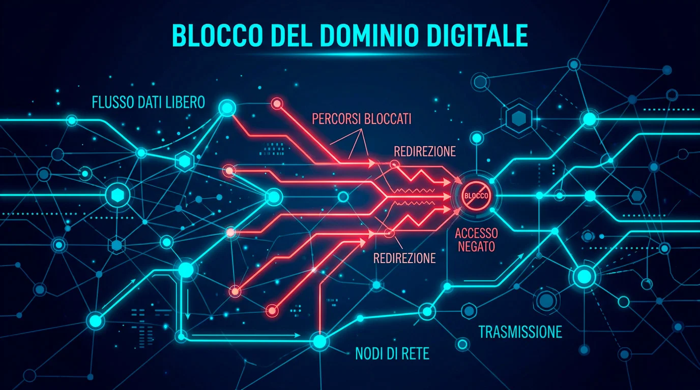Meccanismo tecnico dell'oscuramento dei siti di gioco non autorizzati tramite provider internet