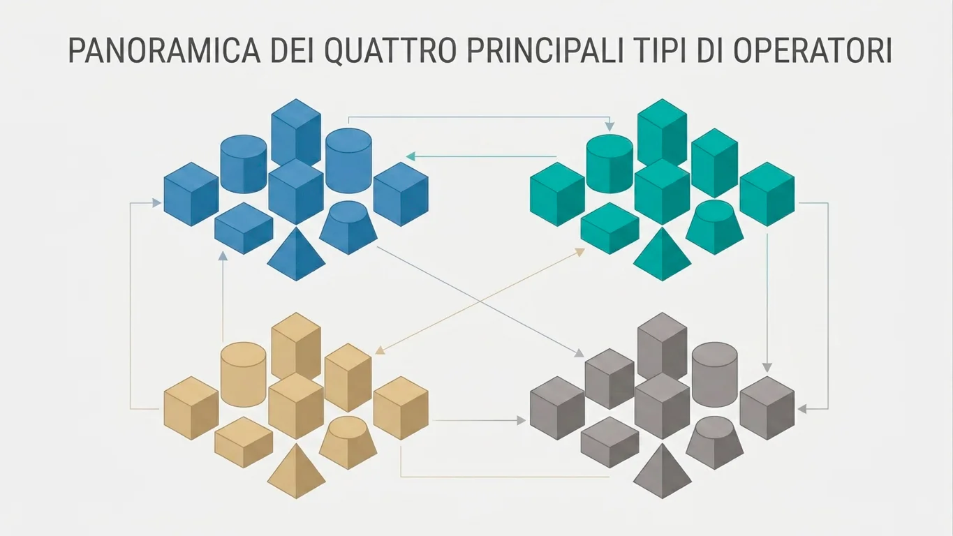 Schema delle categorie di operatori di gioco a distanza divise per giurisdizione